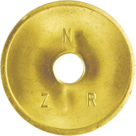 NZR - Wertmarke für Münzautomat Standardwertmarke WM messing #2020 D=26mm Stärke 1,6mm − 1 Stück by NZR
