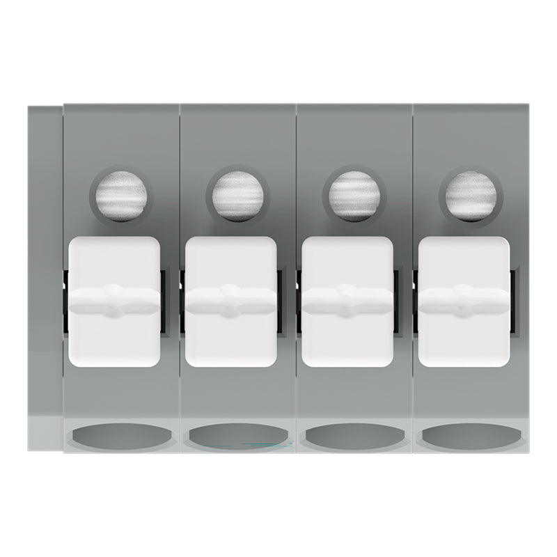 WAGO - Leiterplattenklemme 804-104 Drücker,2,5 mm²,grau − 55 Stück