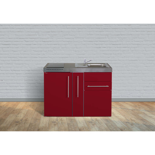 Stengel - Mini-Küche Miniküche Premiumline MPBR120AGKFliBreS Bordeauxrot