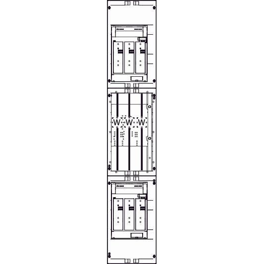 ABN - Zählerfeld Wandlerfeld W19X112N 200A Montagetraverse