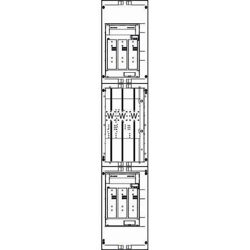 ABN - Zählerfeld Wandlerfeld W19X112N 200A Montagetraverse