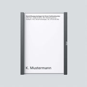 Siedle&Söhne - Zubehör/Ersatzteile für Türkommunikation Namensschild dgr-Glim 200029951-00 f. TM612-1/BTM650-01 − 1 Stück