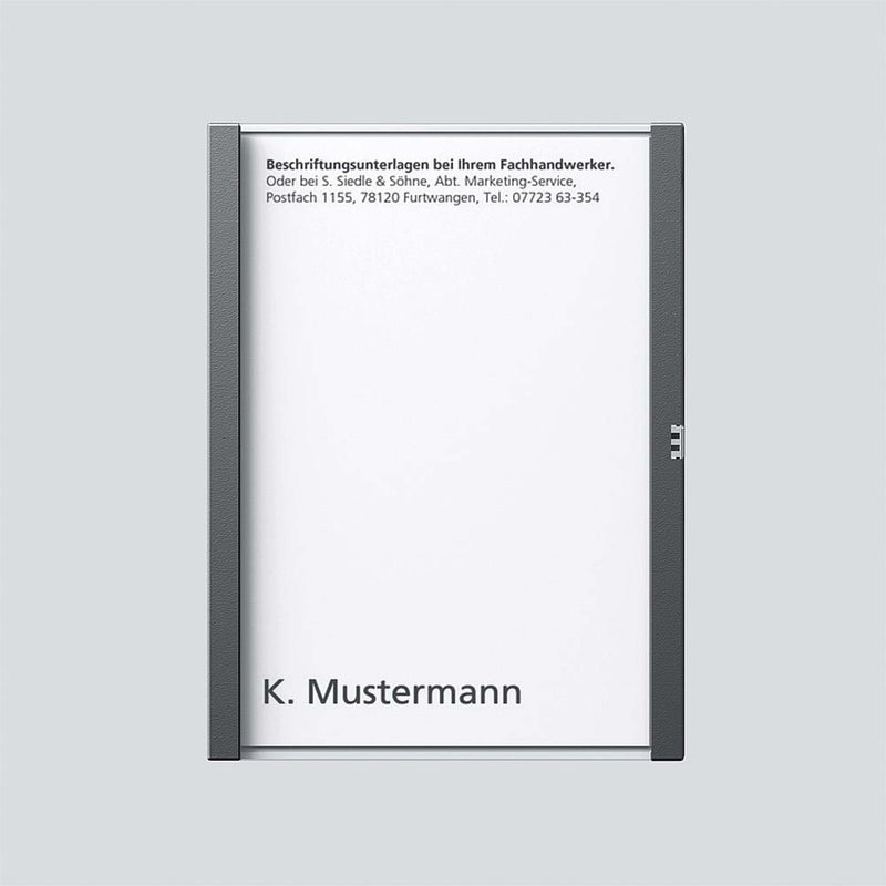 Siedle&Söhne - Zubehör/Ersatzteile für Türkommunikation Namensschild dgr-Glim 200029951-00 f. TM612-1/BTM650-01 − 1 Stück