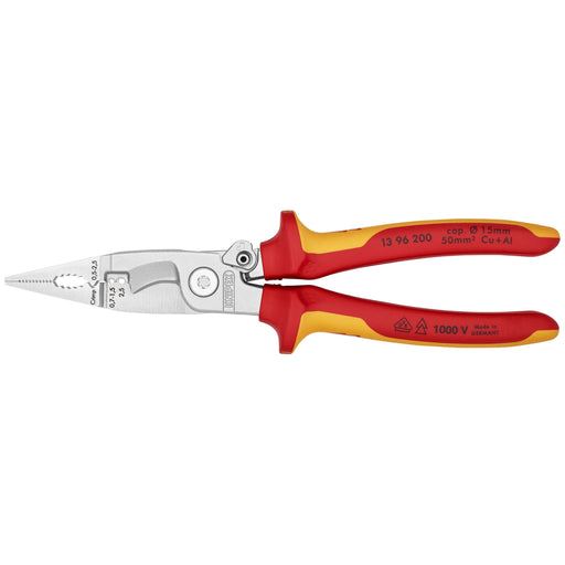 Knipex - Abisolierzange Elektro-Installationszange 13 96 200 200mm