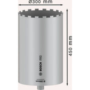 Bosch - Bohrkrone PRO Nassbohrkrone, 300 x 2608601802 450 mm 1 1/4