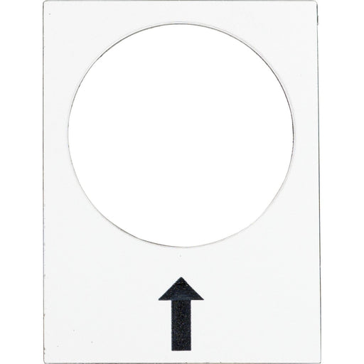 Schneider Electric - Bezeichnungsschild für Befehlsgeräte Symbolschild ZB2BY4907 ws