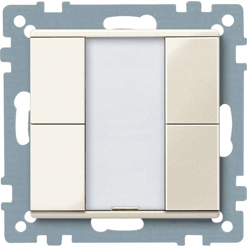 Schneider Electric - Bussystem-Tastsensor Taster 2fach plus MTN617244 weiß glänzend