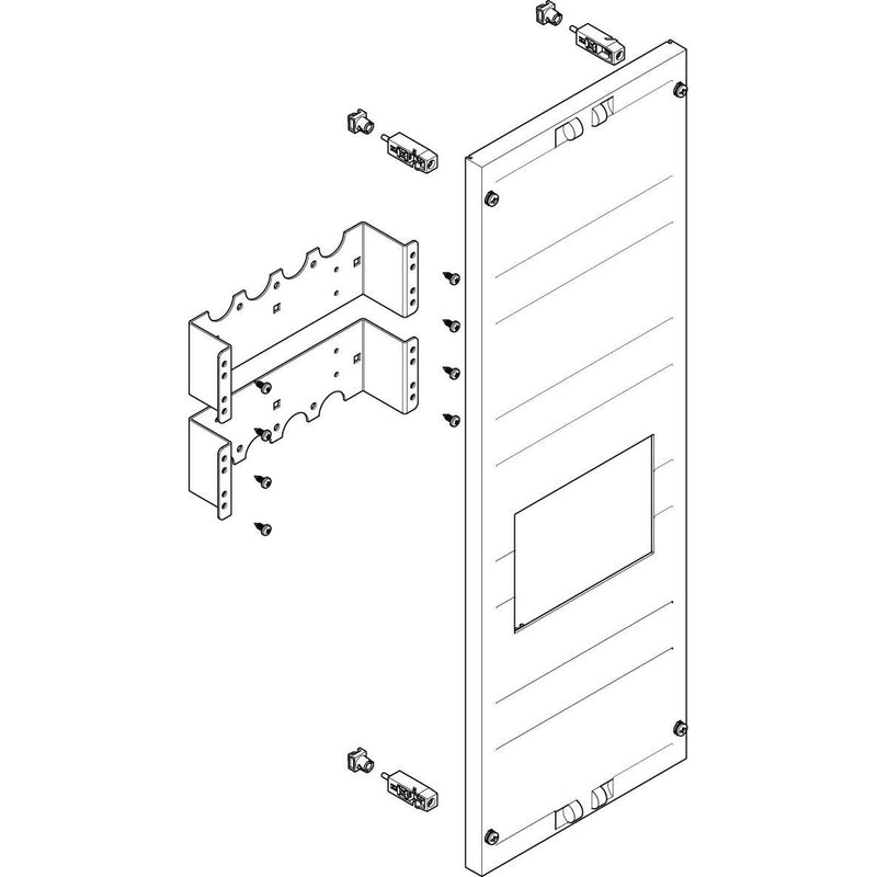 ABN - Verteilerfeld für Installationsverteiler ESPRO-Modul MF15951 flach BxH:250x750mm