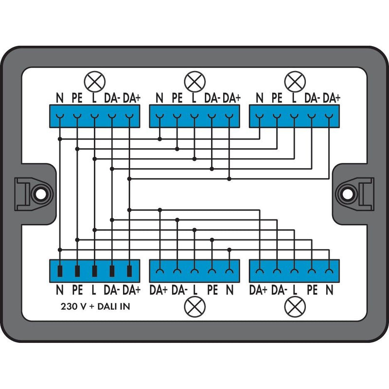 WAGO - Kompaktverteiler für steckbare Gebäudeinstallation Verteilerbox 899-631/313-000