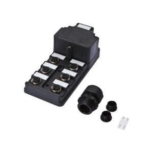 Ipf Electronic - Passiver Sensor-/Aktor-Verteiler (ohne Leitung) Verteiler, 6x M12 5polig, VK000008 PBT, M20 x 1,5