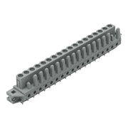 WAGO - Leiterplattensteckverbinder THT-Federleiste gerade 232-148/031-000 Rastermaß 5mm,grau − 10 Stück