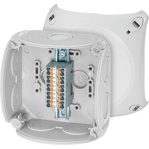 Hensel - Dose, Gehäuse für Montage auf der Wand/Decke Kabelabzweigkasten DK 0402 P 1,5-2,5qmm 5pol. − 5 Stück