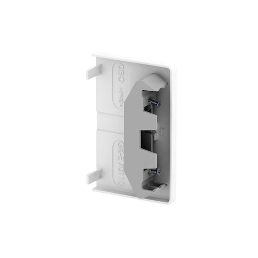 OBO Bettermann - Endstück für Geräteeinbaukanal Endstück GK-E70110WA 70x110mm, PC/ABS