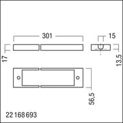 Zumtobel Group - Mechanisches Zubehör/Ersatzteile für Leuchten Rahmen PURE/COMSI #22171510