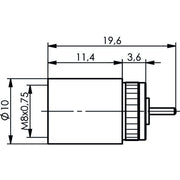 Telegärtner - Koax-Steckverbinder FME-Einpress-Stecker 100021090 − 750 Stück