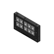 Icotek - Kabeleinsteckstutzen Kabeleinführungsleiste KEL 24/10-E sw V2A schwarz
