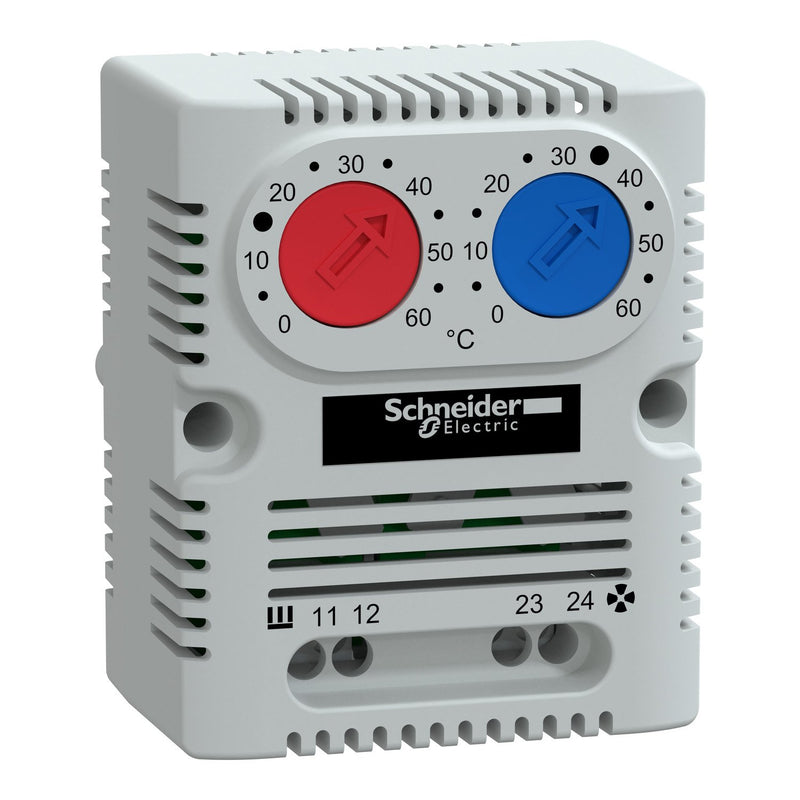 Schneider Electric - Steuerung Klimatisierung (Schaltschrank) Doppelthermostat NSYCCOTHD Öffner/Schlies.230V − 1 Stück