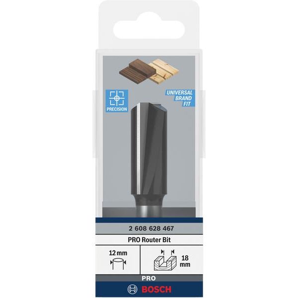 Bosch - Fräser PRO Nutfräser, 2608628467 zweischneidig 18 x L
