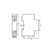 Doepke - Installationsschütz für Reiheneinbau Schütz HS 1-230AC/20-20 2 Schließer