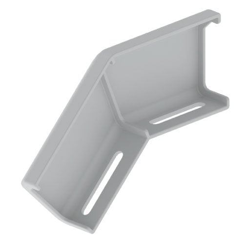 Unex - Verbinder für Kabeltragsystem Winkelverbinder 66852 fallend, lichtgrau − 12 Stück by Unex
