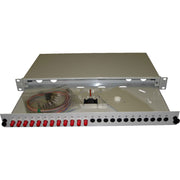 Fumo - Patchpanel LWL Panel 12xLC-D 24Pigt. OM2 BX-A-12-LC-24-OM2 ausziehbar