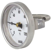 Wika Wiegand - Bimetall-Thermometer Bim.-Therm.50.20.063 Alu 3906965 0..60° Cl.2 Anliegef