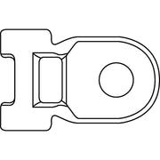 HellermannTyton - Befestigungssockel und -element für Kabelbinder Befestigungselement 151-07500(500) 46x24 mm − 500 Stück