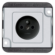 Merten - Steckdose SCHUKO-Steckdose MEG2500-7060 mattsilber
