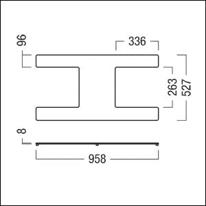 Zumtobel - Mechanisches Zubehör/Ersatzteile für Leuchten Leuchtenfuß ARTELEA SUPCC-BASESR silber