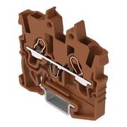 WAGO - Durchgangs-Reihenklemme 2-LeiterMini-Durchgangskl. 2050-1201/000-014 1 mm²,braun − 100 Stück