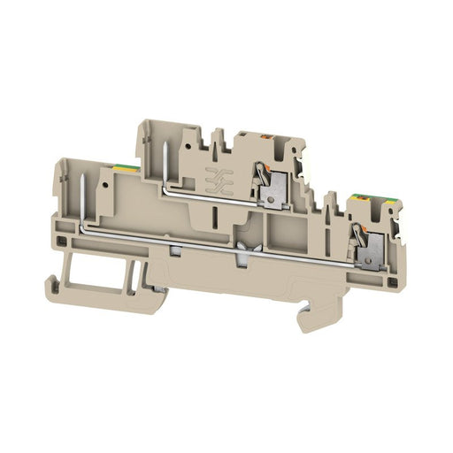 Weidmüller - Durchgangs-Reihenklemme Klemme APGTB1.52TFTPE4C/2DL PUSH IN, 1.5 mm² − 50 Stück