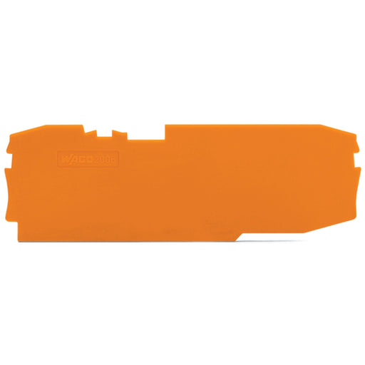 WAGO - Abschluss- und Zwischenplatte für Reihenklemme Abschluß/Zwischenplatte 2006-1692 orange − 25 Stück