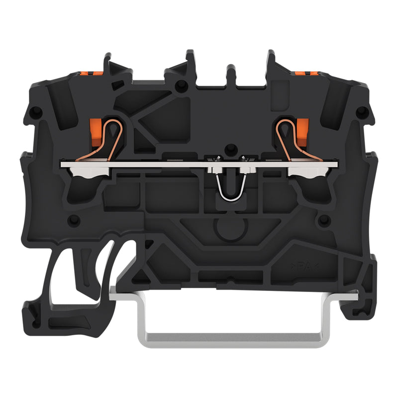 WAGO - Durchgangs-Reihenklemme 2-Leiter-Durchgangsklemme 2201-1205 1,5 mm²,schwarz − 100 Stück