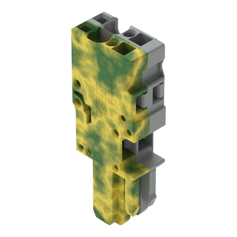 WAGO - Ein- und mehrpolige Klemmenleiste 1-Leiter-Federleiste 769-102/000-037 4mm²,gr/gn-ge − 100 Stück