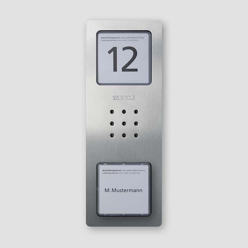 Siedle&Söhne - Türstation für Türkommunikation Audio-Türstation CA 812-1 E Edelstahl gebürstet