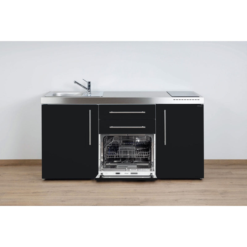 Stengel - Mini-Küche Miniküche Premiumline MPGSMSM170KSGSIKFlBr Schwarz matt