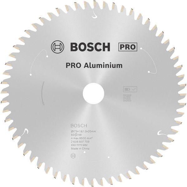 Bosch - Kreissägeblatt PRO Aluminium cordless 2608837759 Kreissägeblatt 173 x