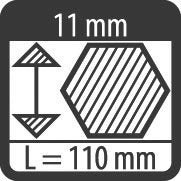 Pica-Marker - Markierungsstift Signierkreide ECO 591/41 11x110mm, blau − 12 Stück