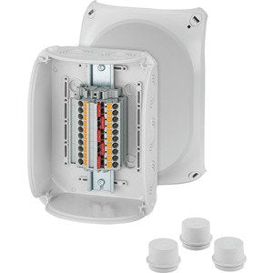 Hensel - Dose, Gehäuse für Montage auf der Wand/Decke Kabelabzweigkasten DK 1610 P 0,5-10 qmm 3phasig − 1 Stück by Hensel
