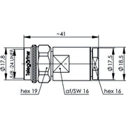 Telegärtner - Koax-Steckverbinder N-Kabelstecker 50Ohm 100023923 G37,G42