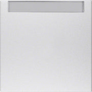 Berker - Abdeckung/Bedienelement für Installationsschalterprogramme Wippe alu matt 16261404 m.Beschriftungsfeld