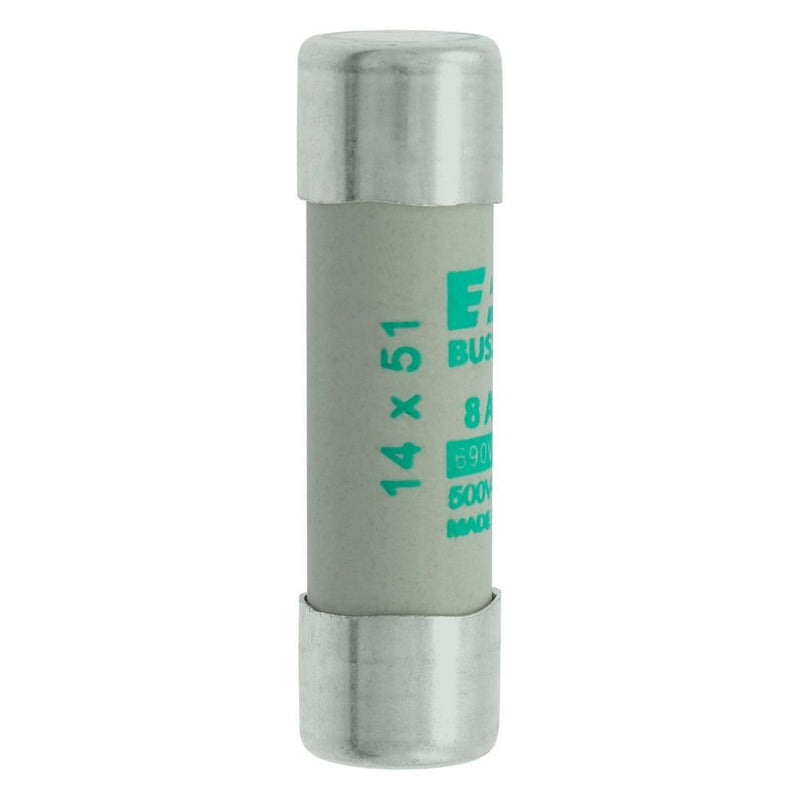 Eaton - Zylindrische Sicherung Sicherungseinsatz Nieders. SICHERUNG #C14M8 8A AC 690V 80kA − 10 Stück