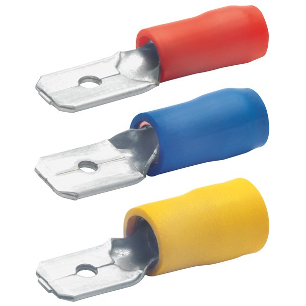 Klauke - Rund-/Flachsteckverbindung Flachstecker 8201C 0,5-1qmm − 100 Stück