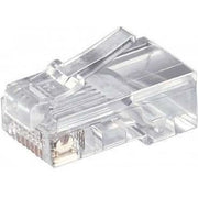 Goobay - Modularer Steckverbinder RJ12 Stecker 8(8) 58627 UTP für Rundkabel − 10 Stück
