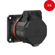 Walther Werke - CEE-Anbausteckdose (IEC 60309) CEE NEO Anbaudose FW412309SK gerade 1 6A 3P 9h