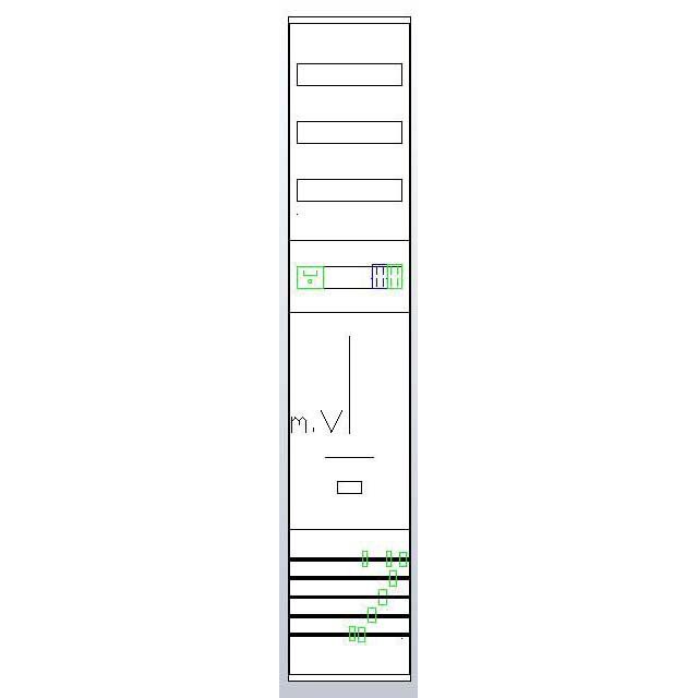 ABN - Zählerfeld Zählerplatz Z19210D 3Pkt 1Z(44A)