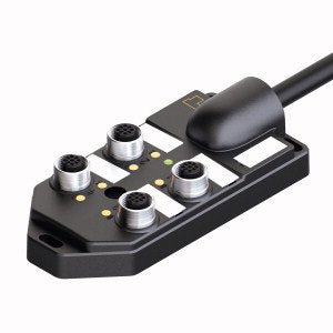 Turck - Passiver Sensor-/Aktor-Verteiler (mit Leitung) Aktuator-/Sensor-Verteiler TB-4M12-5P3-5/TXL M12x1, 4-fach − 1 Stück