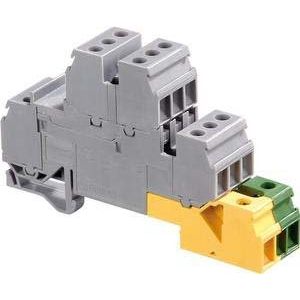 Krüger-Werke - Installations-Etagenklemme Klemme D4/6 LNTP7 gn-ge − 10 Stück