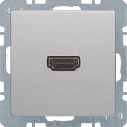 Berker - Einsatz/Abdeckung für Kommunikationstechnik HDMI-Steckdose 90° 3315436084 alu/lack