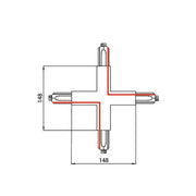 Brumberg Leuchten - Elektrisches Zubehör/Ersatzteile für Leuchten Kreuzverbinder 87130080 schwarz